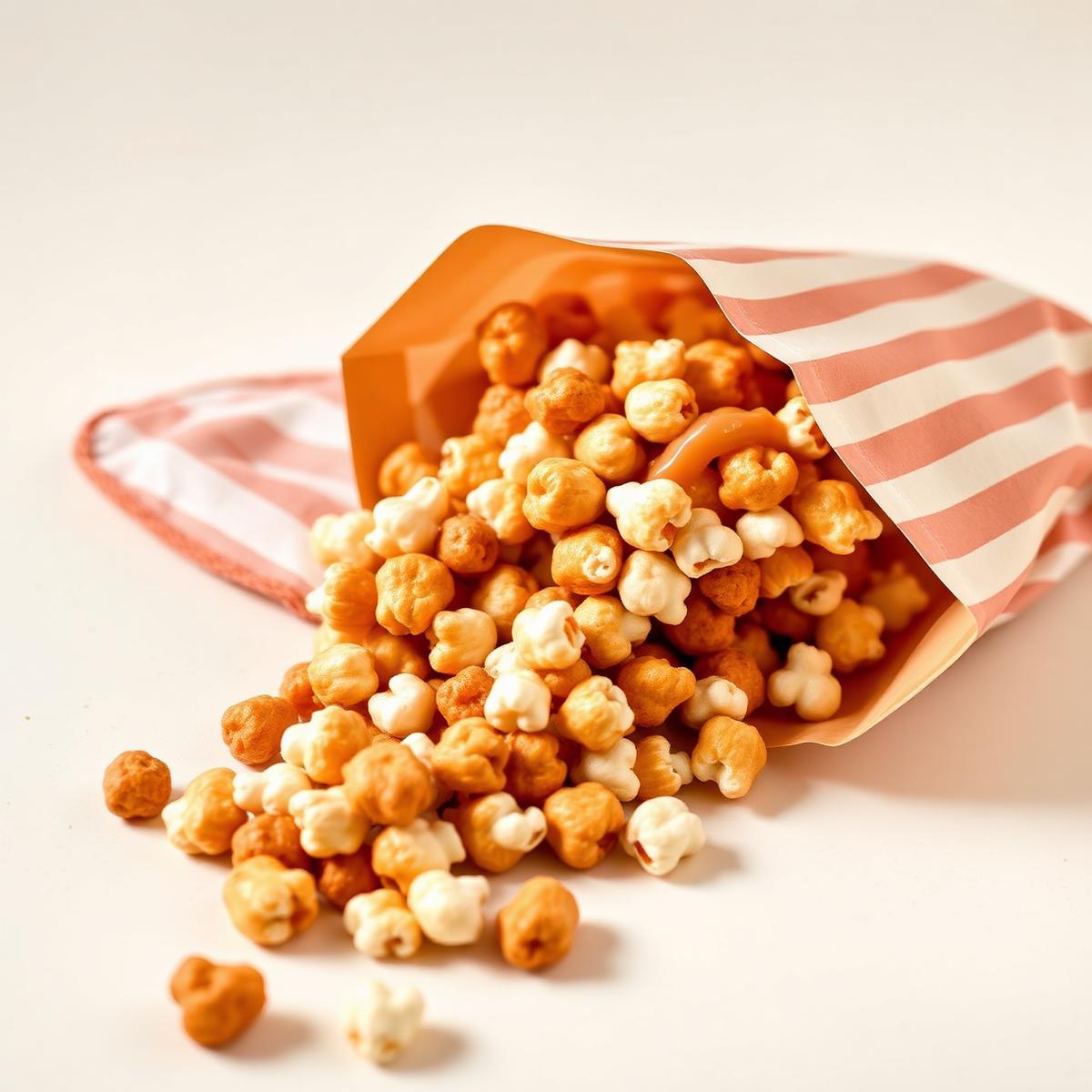 A bowl of buttery homemade caramel corn